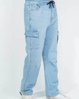 6 Pocket Denim Cargo Baggy