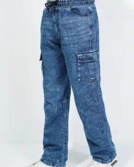 6 Pocket Denim Cargo Baggy