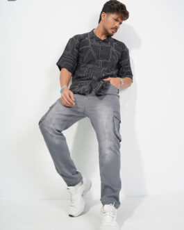 Modern Fit Stitch Cargo Jeans