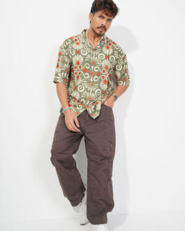 Vintage Utility Fit Twill Baggy Pants