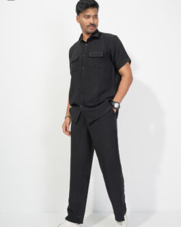 Men’s Premium Textured Shirt & Trouser Set