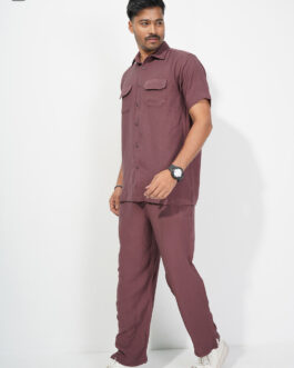 Men’s Premium Textured Shirt & Trouser Set